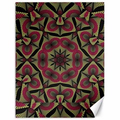 Mandala Rosette Pattern Kaleidoscope Abstract Canvas 18  X 24 