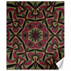 Mandala Rosette Pattern Kaleidoscope Abstract Canvas 20  X 24  by Jancukart