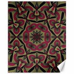 Mandala Rosette Pattern Kaleidoscope Abstract Canvas 11  X 14 