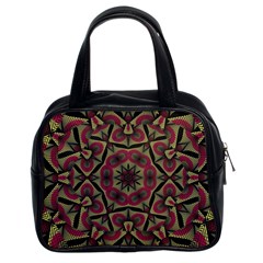 Mandala Rosette Pattern Kaleidoscope Abstract Classic Handbag (two Sides)