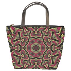 Mandala Rosette Pattern Kaleidoscope Abstract Bucket Bag