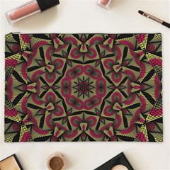 Mandala Rosette Pattern Kaleidoscope Abstract Cosmetic Bag (xxl)