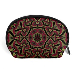 Mandala Rosette Pattern Kaleidoscope Abstract Accessory Pouch (large)