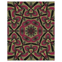 Mandala Rosette Pattern Kaleidoscope Abstract Drawstring Bag (small)