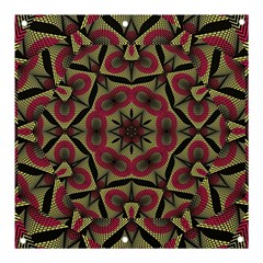 Mandala Rosette Pattern Kaleidoscope Abstract Banner And Sign 3  X 3  by Jancukart