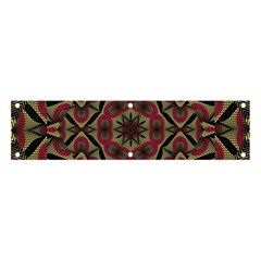 Mandala Rosette Pattern Kaleidoscope Abstract Banner And Sign 4  X 1 