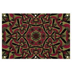 Mandala Rosette Pattern Kaleidoscope Abstract Banner And Sign 6  X 4 