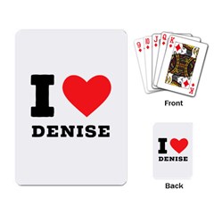 I Love Denise Playing Cards Single Design (rectangle) by ilovewhateva