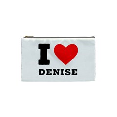 I Love Denise Cosmetic Bag (small) by ilovewhateva