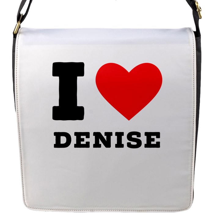 I love denise Flap Closure Messenger Bag (S)