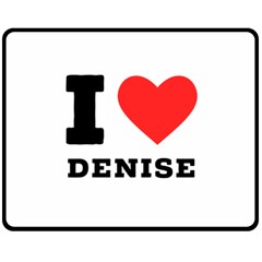 I Love Denise Fleece Blanket (medium) by ilovewhateva