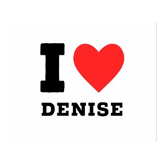 I Love Denise Premium Plush Fleece Blanket (large) by ilovewhateva