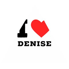 I Love Denise Wooden Puzzle Triangle by ilovewhateva