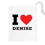 I love denise Drawstring Pouch (5XL) Front