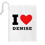 I love denise Drawstring Pouch (5XL) Back