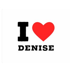 I Love Denise One Side Premium Plush Fleece Blanket (medium) by ilovewhateva