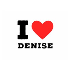 I Love Denise Premium Plush Fleece Blanket (extra Small) by ilovewhateva