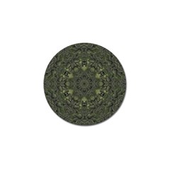 Mandala Rosette Kaleidoscope Floral Background Golf Ball Marker