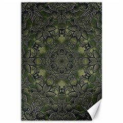 Mandala Rosette Kaleidoscope Floral Background Canvas 12  X 18  by Jancukart