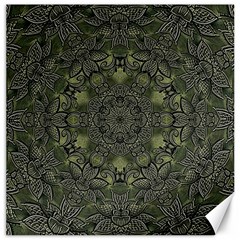 Mandala Rosette Kaleidoscope Floral Background Canvas 16  X 16  by Jancukart