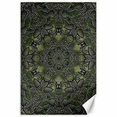 Mandala Rosette Kaleidoscope Floral Background Canvas 24  X 36  by Jancukart