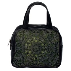 Mandala Rosette Kaleidoscope Floral Background Classic Handbag (one Side)