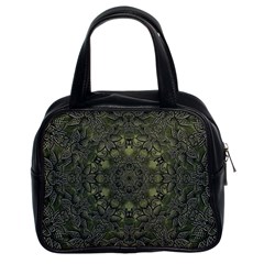 Mandala Rosette Kaleidoscope Floral Background Classic Handbag (two Sides)