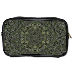 Mandala Rosette Kaleidoscope Floral Background Toiletries Bag (two Sides)