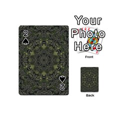 Mandala Rosette Kaleidoscope Floral Background Playing Cards 54 Designs (mini)