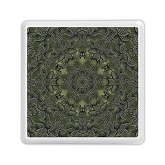 Mandala Rosette Kaleidoscope Floral Background Memory Card Reader (square)