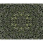 Mandala Rosette Kaleidoscope Floral Background Deluxe Canvas 14  x 11  (Stretched) 14  x 11  x 1.5  Stretched Canvas