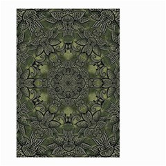 Mandala Rosette Kaleidoscope Floral Background Small Garden Flag (two Sides)