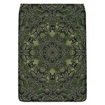 Mandala Rosette Kaleidoscope Floral Background Removable Flap Cover (L) Front