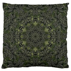 Mandala Rosette Kaleidoscope Floral Background Standard Premium Plush Fleece Cushion Case (two Sides)