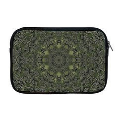 Mandala Rosette Kaleidoscope Floral Background Apple Macbook Pro 17  Zipper Case