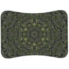 Mandala Rosette Kaleidoscope Floral Background Velour Seat Head Rest Cushion by Jancukart