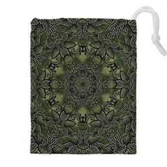 Mandala Rosette Kaleidoscope Floral Background Drawstring Pouch (4xl)