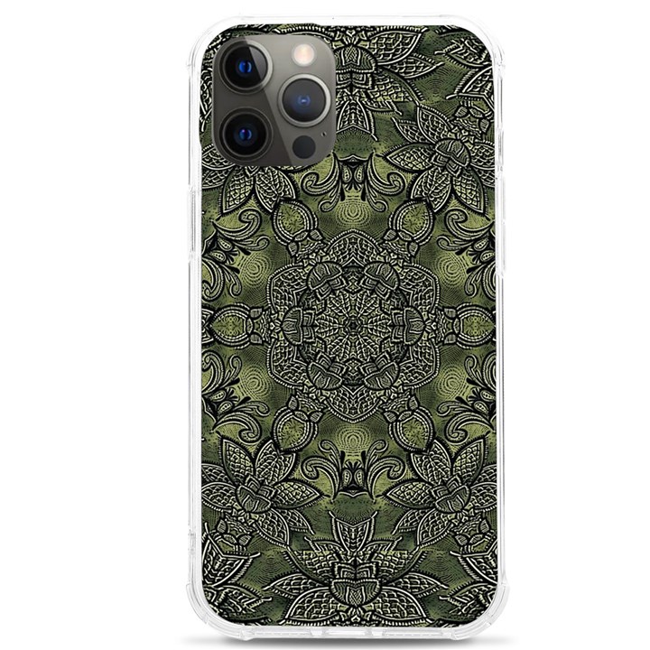 Mandala Rosette Kaleidoscope Floral Background iPhone 12 Pro max TPU UV Print Case