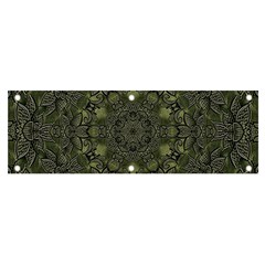 Mandala Rosette Kaleidoscope Floral Background Banner And Sign 6  X 2 