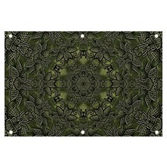 Mandala Rosette Kaleidoscope Floral Background Banner And Sign 6  X 4  by Jancukart