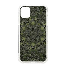 Mandala Rosette Kaleidoscope Floral Background Iphone 11 Tpu Uv Print Case by Jancukart