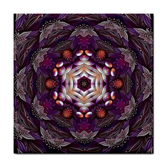 Rosette Kaleidoscope Mosaic Abstract Background Art Tile Coaster