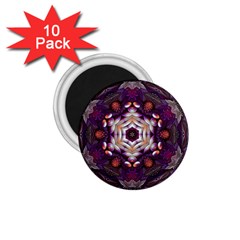 Rosette Kaleidoscope Mosaic Abstract Background Art 1 75  Magnets (10 Pack)  by Jancukart