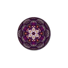 Rosette Kaleidoscope Mosaic Abstract Background Art Golf Ball Marker (10 Pack) by Jancukart