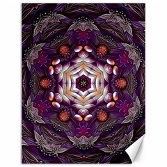 Rosette Kaleidoscope Mosaic Abstract Background Art Canvas 12  X 16 