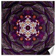 Rosette Kaleidoscope Mosaic Abstract Background Art Canvas 20  X 20 