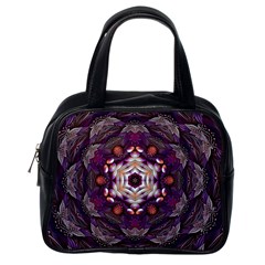 Rosette Kaleidoscope Mosaic Abstract Background Art Classic Handbag (one Side)