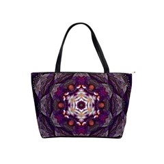 Rosette Kaleidoscope Mosaic Abstract Background Art Classic Shoulder Handbag by Jancukart