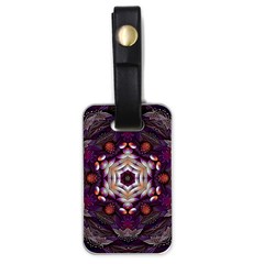 Rosette Kaleidoscope Mosaic Abstract Background Art Luggage Tag (one Side)