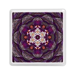 Rosette Kaleidoscope Mosaic Abstract Background Art Memory Card Reader (square)